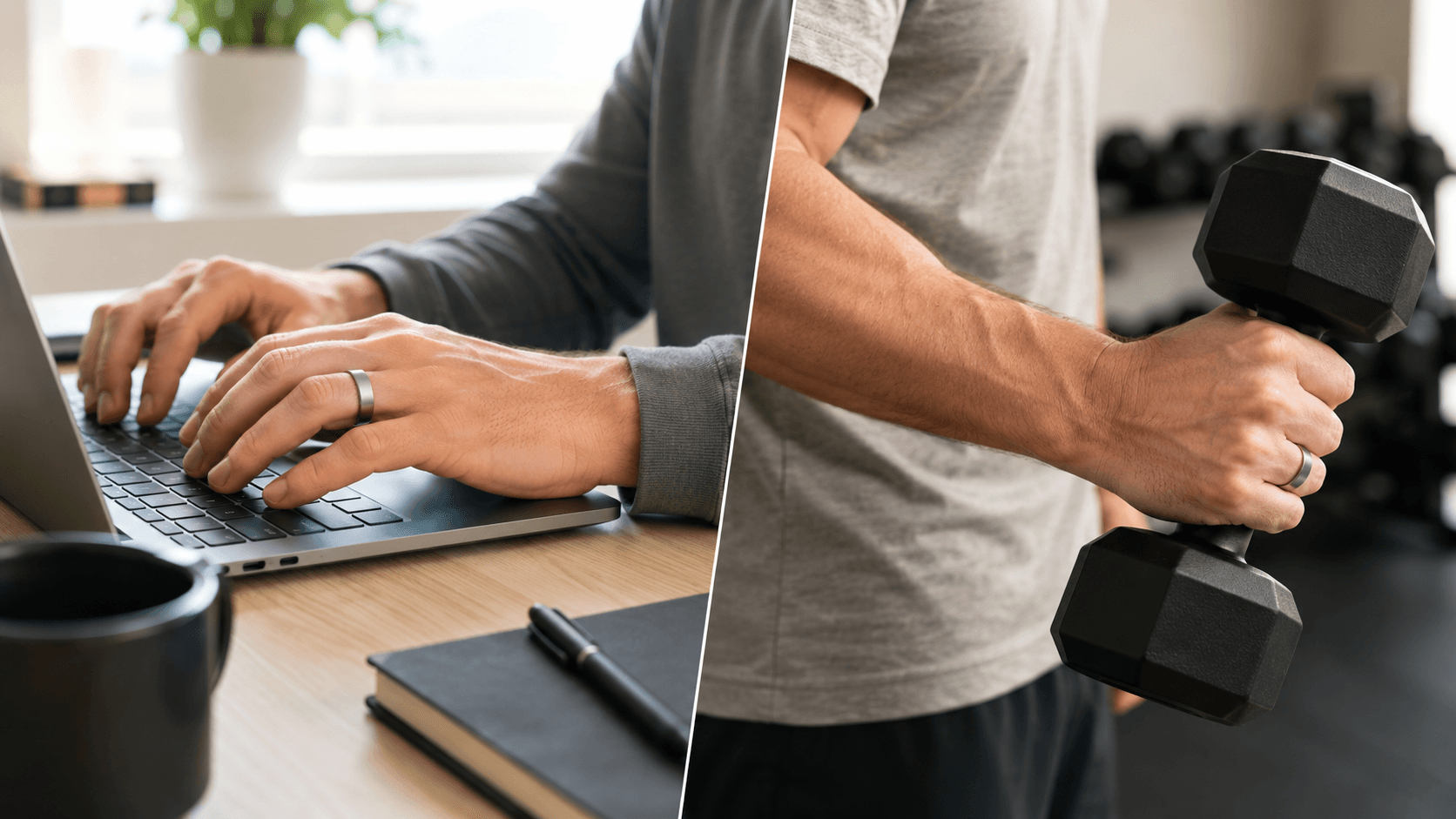 Oura Ring 4 in use